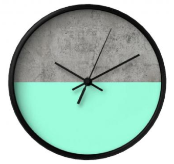 灰绿色简约装饰挂钟SU模型下载_sketchup草图大师SKP模型