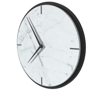 现代大理石简约挂钟SU模型下载_sketchup草图大师SKP模型