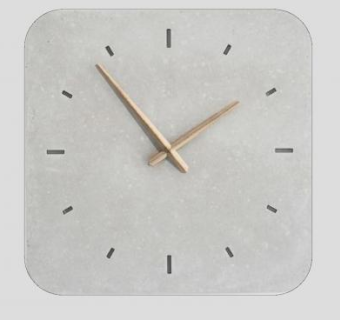 北欧风方形挂钟SU模型下载_sketchup草图大师SKP模型