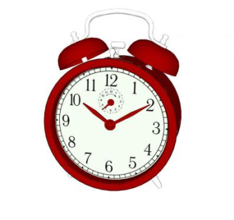 红色外壳打铃闹钟SU模型下载_sketchup草图大师SKP模型