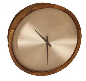 木框铜制金属简约钟表SU模型下载_sketchup草图大师SKP模型