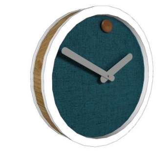 简欧风壁挂钟表SU模型下载_sketchup草图大师SKP模型