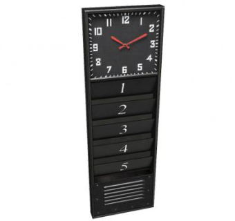 校园挂钟总机SU模型下载_sketchup草图大师SKP模型