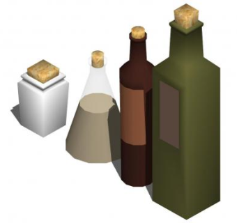 四款立体调味瓶SU模型下载_sketchup草图大师SKP模型