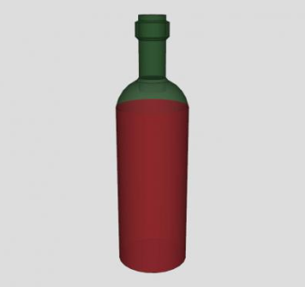 红色酒水绿色酒瓶SU模型下载_sketchup草图大师SKP模型