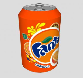 橙汁汽水罐SU模型下载_sketchup草图大师SKP模型