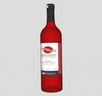 红酒酒瓶白色标签SU模型下载_sketchup草图大师SKP模型