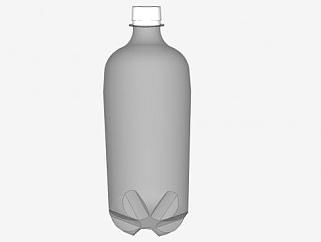 2升透明汽水瓶SU模型下载_sketchup草图大师SKP模型