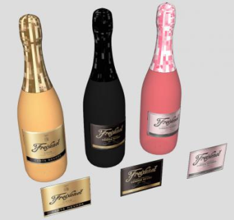 菲斯奈特起泡葡萄酒SU模型下载_sketchup草图大师SKP模型