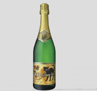 黑猫标签葡萄酒酒瓶SU模型下载_sketchup草图大师SKP模型