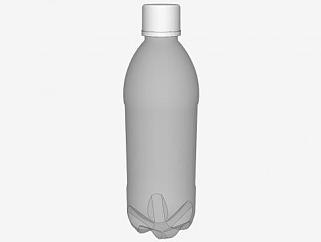 1升透明饮料瓶SU模型下载_sketchup草图大师SKP模型