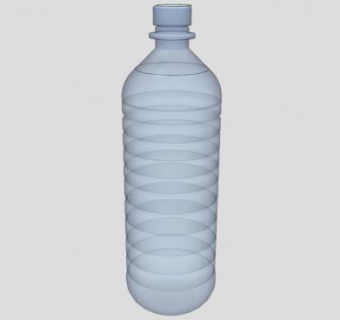 矿泉水透明塑料瓶SU模型下载_sketchup草图大师SKP模型