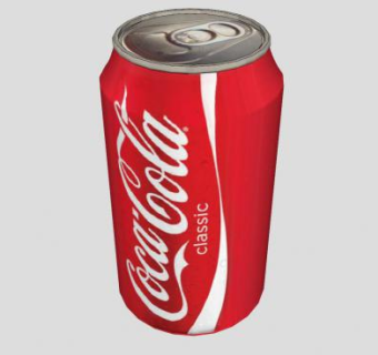 红色可口可乐罐SU模型下载_sketchup草图大师SKP模型