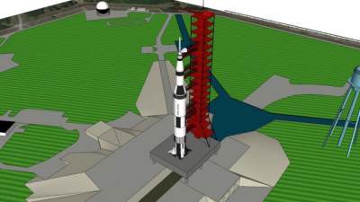火箭发射中心SU模型_su模型下载 草图大师模型_SKP模型