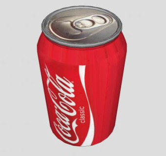 可口可乐红色罐SU模型下载_sketchup草图大师SKP模型