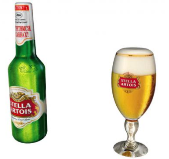 时代啤酒酒瓶酒杯SU模型下载_sketchup草图大师SKP模型