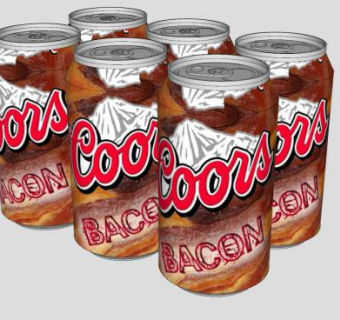 6罐培根啤酒SU模型下载_sketchup草图大师SKP模型