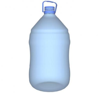 10升塑料矿泉水瓶SU模型下载_sketchup草图大师SKP模型
