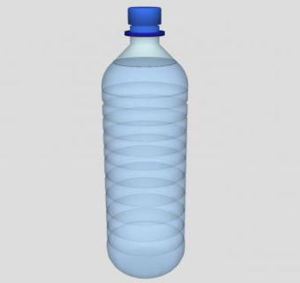 矿泉水塑料瓶SU模型下载_sketchup草图大师SKP模型