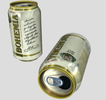 波西米亚啤酒易拉罐SU模型下载_sketchup草图大师SKP模型