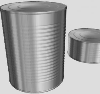 马口铁罐头SU模型下载_sketchup草图大师SKP模型