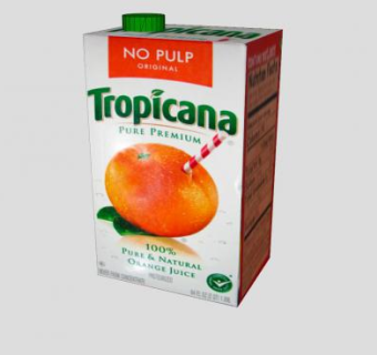 纯果乐果汁纸盒饮料SU模型下载_sketchup草图大师SKP模型