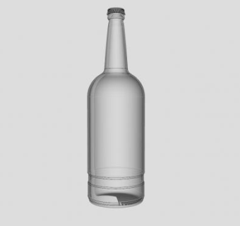 透明玻璃酒瓶瓶盖SU模型下载_sketchup草图大师SKP模型