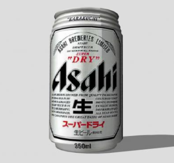 朝日啤酒易拉罐SU模型下载_sketchup草图大师SKP模型