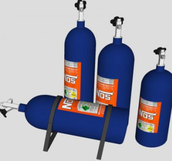 蓝色硝基瓶SU模型下载_sketchup草图大师SKP模型