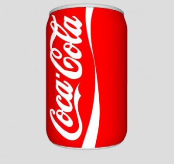 可口可乐汽水罐SU模型下载_sketchup草图大师SKP模型