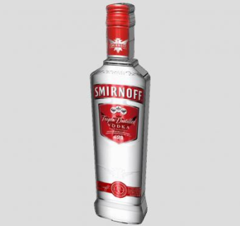 司木露牌伏特加酒SU模型下载_sketchup草图大师SKP模型