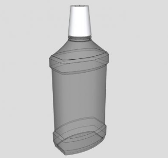 沃尔格林漱口水瓶子SU模型下载_sketchup草图大师SKP模型