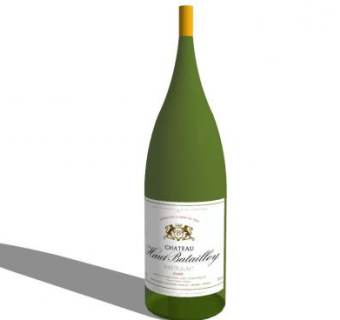 奥巴特利酒庄标签酒瓶SU模型下载_sketchup草图大师SKP模型