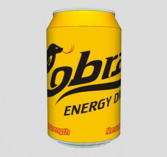 眼镜蛇能量饮料易拉罐SU模型下载_sketchup草图大师SKP模型