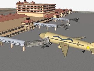 印度阿三的科钦国际机场SU<em>模型</em>