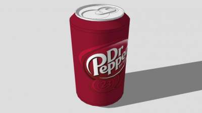 胡椒博士易拉罐SU模型下载_sketchup草图大师SKP模型