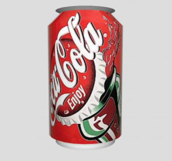 可口可乐汽水易拉罐SU模型下载_sketchup草图大师SKP模型