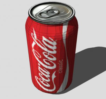 可口可乐密易拉罐SU模型下载_sketchup草图大师SKP模型