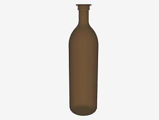 棕色玻璃瓶SU模型下载_sketchup草图大师SKP模型