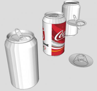 易拉罐设计SU模型下载_sketchup草图大师SKP模型