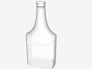威士忌<em>玻璃</em>酒瓶SU模型下载_sketchup草图大师SKP模型