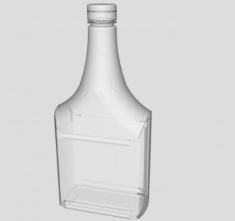 威士忌玻璃酒瓶SU模型下载_sketchup草图大师SKP模型