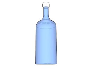 透明玻璃瓶瓶盖器皿SU模型下载_sketchup草图大师SKP...
