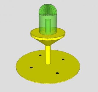绿顶灯跑道滑行道玩具SU模型下载_sketchup草图大师SKP模型