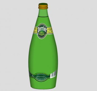 巴黎有气矿泉水SU模型下载_sketchup草图大师SKP模型