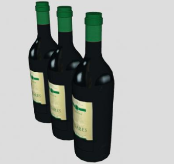 安纳瑞斯佳酿干红葡萄酒SU模型下载_sketchup草图大师SKP模型