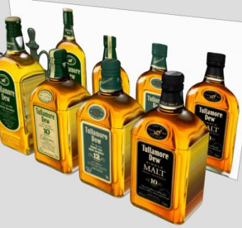 图拉多爱尔兰威士忌酒水系列SU模型下载_sketchup草图大师SKP模型