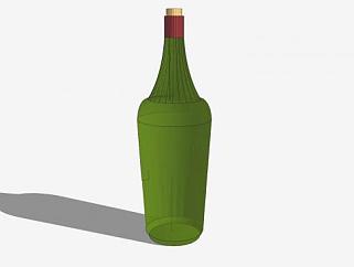 绿色啤酒瓶瓶塞SU模型下载_sketchup草图大师SKP模型