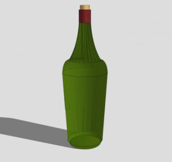 绿色啤酒瓶瓶塞SU模型下载_sketchup草图大师SKP模型