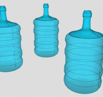 纯净水瓶SU模型下载_sketchup草图大师SKP模型